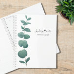 Eucalyptus verdure<br><div class="desc">Cet élégant Planner est décoré d'un seul jet d'eucalyptus aquarelle. Customisez-le avec votre nom et votre année. Utilisez l'outil de conception pour modifier la taille, le style ou la couleur du texte. Parce que nous créons notre oeuvre, vous ne trouverez pas cette image exacte d'autres designers. Aquarelle originale © Michele...</div>