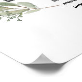 Eucalyptus Verdure Bible Art Psaume 91 Poster (Coin)