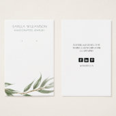Eucalyptus Verdure Écouter Bijoux (Devant & derrière)