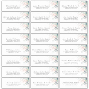 Eucalyptus Verdure Étiquettes de adresse individue