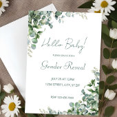 Eucalyptus Verdure Genre Reveal Invitation