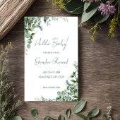 Eucalyptus Verdure Genre Reveal Invitation