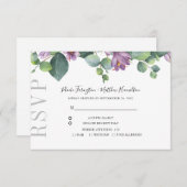 Eucalyptus Verdure Mariage botanique RSVP (Devant / Derrière)