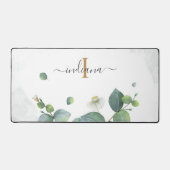 Eucalyptus Verdure Monogramme Écriture Mariage (Recto)