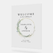 Eucalyptus verdure or mariage accueil (Angle)