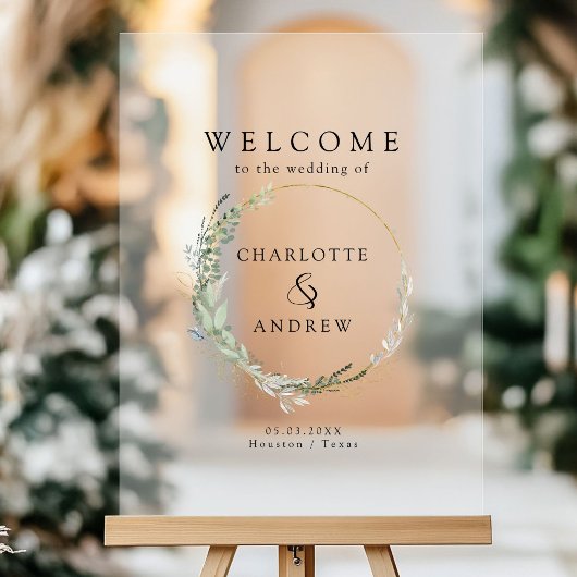 Eucalyptus verdure or mariage accueil