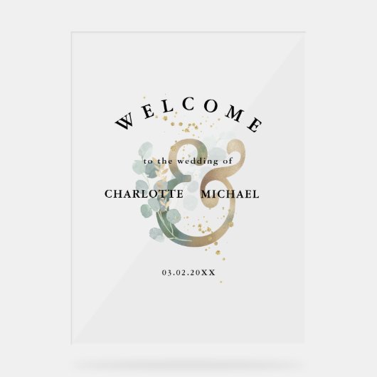 Eucalyptus verdure or mariage accueil (Recto)