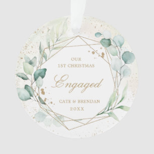 Eucalyptus Verdure Or Photo géométrique Engagée