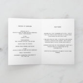 Eucalyptus verdure photo élégant programme funérai (Intérieur)