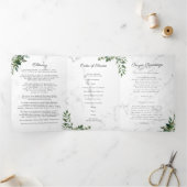 Eucalyptus verdure | Programme commémoratif funéra (Intérieur)