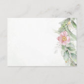 Eucalyptus Verdure rose mariage floral RSVP (Dos)