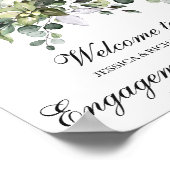 Eucalyptus Verloving Welkomstteken Poster (Hoek)