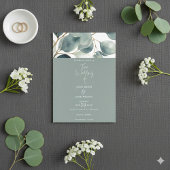 Eucalyptus vert Aquarelle Faire-part de mariage