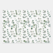 Eucalyptus Vert Feuille motif floral (Devant)