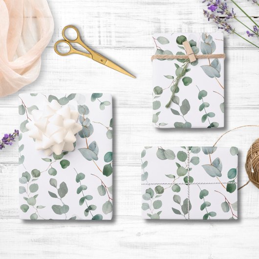Eucalyptus Vert Feuille motif floral