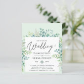 Eucalyptus vert Feuilles mariage invite budget (Debout devant)