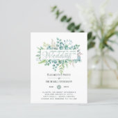 Eucalyptus vert Feuilles mariage invite budget (Debout devant)