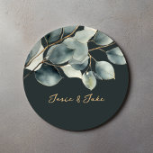 Eucalyptus vert joli autocollant mariage