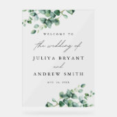 Eucalyptus vert mariage accueil (Recto)
