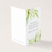 Eucalyptus vert mariage détails calendrier plan (Outside)