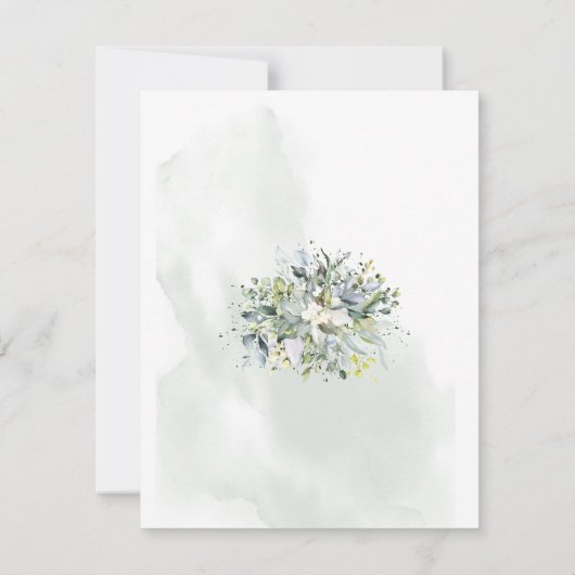 Eucalyptus Vert Mariage Succulent Carte d'insertio (Dos)