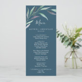 Eucalyptus vert pourpre | Menu Mariage Bleu (Debout devant)