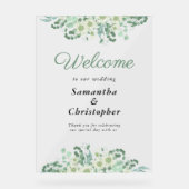 Eucalyptus Vert Sage Vert Mariage Bienvenue (Recto)