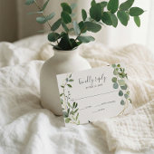 Eucalyptus vert Script mariage RSVP