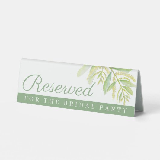 Eucalyptus vert signe d'aquarelle réservé (Verso)