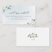 Eucalyptus vert site fleuri Insérer une carte (Devant / Derrière)