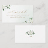 Eucalyptus vert site fleuri Insérer une carte (Devant / Derrière)