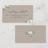 Eucalyptus vert site fleuri Insérer une carte (Devant / Derrière)