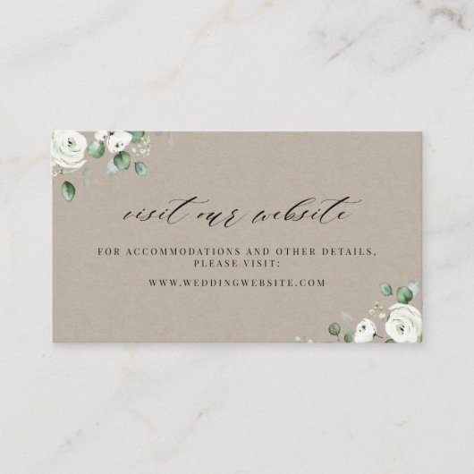 Eucalyptus vert site fleuri Insérer une carte (Devant)