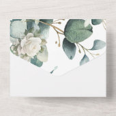 EUCALYPTUS VERT TOUS EN UN SEUL FAIRE-PART DE MARI (Verso)