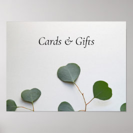 Eucalyptus vertikaal teken poster