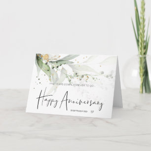 Eucalyptus Vijf Jaar 5e Jubileumkaart voor Vrouw Kaart