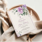 Eucalyptus Violet Fleurs Dédication Invitation