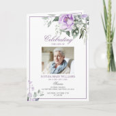 Eucalyptus Violet Fotoherdenkingsprogramma's Kaart (Voorkant)