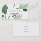 eucalyptus visitekaartje (Voorkant / Achterkant)