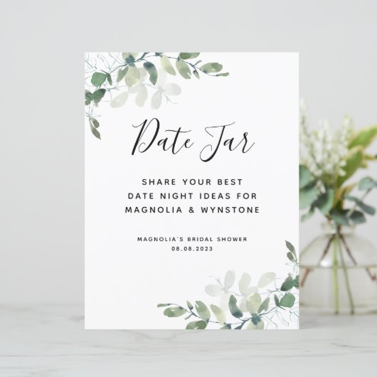 Eucalyptus Vrijgezellenfeest Datum acht tekens (Staand voorkant)