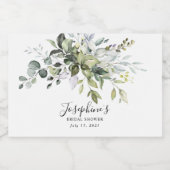 Eucalyptus Vrijgezellenfeest Favor Liquor Flesetik Likeurfles Etiket (Enkel label)