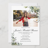 Eucalyptus Vrijgezellenfeest FOTO-uitnodiging Kaart (Voorkant)