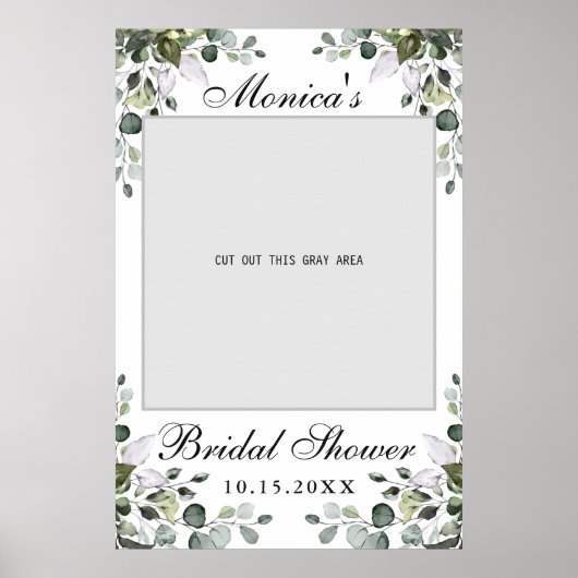 Eucalyptus Vrijgezellenfeest Fotoprop Poster (Voorkant)