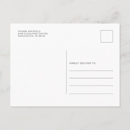 Eucalyptus Vrijgezellenfeest Greenery Succulent Uitnodiging Briefkaart (Achterkant)