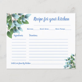 Eucalyptus Vrijgezellenfeest met ontvangstkaart Flyer