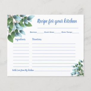 Eucalyptus Vrijgezellenfeest met ontvangstkaart Flyer