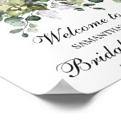 Eucalyptus Vrijgezellenfeest Welkomstteken Poster (Hoek)