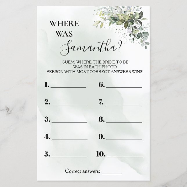 Eucalyptus Waar was ze? (Voorkant)