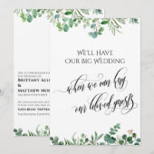 Eucalyptus wanneer we je kunnen knuffelen uitgeste kaart (Voorkant / Achterkant)