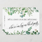 Eucalyptus wanneer we je kunnen knuffelen uitgeste kaart (Voorkant / Achterkant)